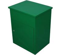 Boîte aux lettres pour colis - Coffre-fort pour colis - Armoire à colis - Réception sécurisée des colis - Fermeture par clé - 32 x 20 x 12 cm - Vert