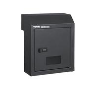 Boîte Aux Lettres pour Maison Encastrable Porte Acier 30,5x15,5x36cm Gris Foncé
