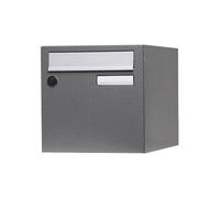 Renz Boîte aux lettres Planète – Normalisée La Poste 1 porte Extérieur Acier gris