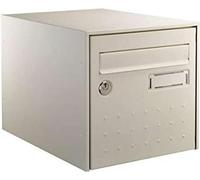Boîte Aux Lettres Steelbox Ton Pierre Double Face, Design Moderne, Couleur Pierre - Decayeux
