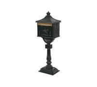 vidaXL Boîte aux lettres sur pied Vintage Aluminium antirouille Vert