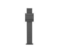 Boîte aux Lettres sur Pied, Anthracite, 37x10,5x36,5 cm, Acier Inoxydable,