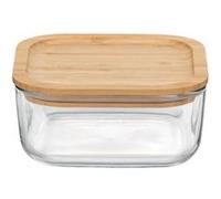 Boîte avec couvercle Frigoverre 15x15 cm en bambou - Bormioli Rocco - Transparent - Verre Transparent G