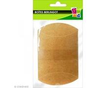 Boîte cadeau berlingot 6,5 x 7 cm - Kraft - 6 emballages G
