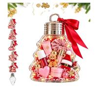 Boîte cadeau cloche Noël DIY, conteneur surprise transparent | Boîte cadeau cloche transparente, charme festif, emballage DIY, remplir de friandises, boîte seule(#A)