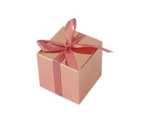 Boite Cadeau Coffret cadeau carré de 20/30/50 pièces | Sac d'emballage avec décoration de fête d'anniversaire de mariage de ruban(Rose Gold,30pcs)