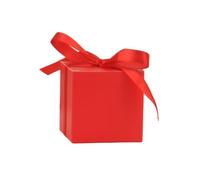 Boite Cadeau Coffret cadeau carré de 20/30/50 pièces | Sac d'emballage avec décoration de fête d'anniversaire de mariage de ruban(Red,30pcs)