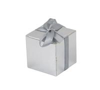 Boite Cadeau Coffret cadeau carré de 20/30/50 pièces | Sac d'emballage avec décoration de fête d'anniversaire de mariage de ruban(Silver,20pcs)