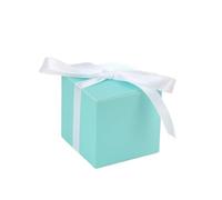 Boite Cadeau Coffret cadeau carré de 20/30/50 pièces | Sac d'emballage avec décoration de fête d'anniversaire de mariage de ruban(Blue,20pcs)