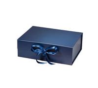 Boite Cadeau Coffret cadeau rigide de luxe 2 pièces | Cadeau de mariage/anniversaire(Deep blue)