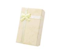 Boite Cadeau Coffrets cadeaux en papier 5x8x2.5cm, 3 pièces, for emballage de bijoux, bagues, boucles d'oreilles, porte-collier, présentoir mariage noël(Light Yellow)