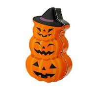 Boîte-cadeau d ' halloween en métal avec motifs de citrouille, conteneur en fer blanc pour friandises, petits objets, mallette de rangement, boîte-cadeau d ' halloween en métal