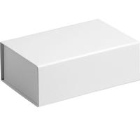 Boîte cadeau de luxe à clapet, boîte magnétique plastifiée mate BLANC Format 32x23x12cm 10 pcs.