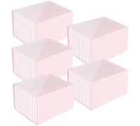 Boîte cadeau/décoration rose avec aimant 180x130x110 mm (Rose, x5)