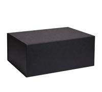 Boîte Cadeau Luxe Noire avec Fermeture Magnétique 50 x 40 x 18 cm - Coffret Premium Rigide Pliable avec Rabat Aimanté - Grande Boîte Cadeau pour Vêtements, Chaussures, Mariage et Cadeaux