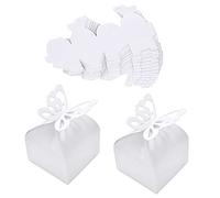 Boîte Cadeau Papillon, 50 Pièces Boîte de Faveur de Mariage, Coffret Bonbon pour Mariage Anniversaire Bapteme Communion Graduation Fête Noël ou diverses Occasions