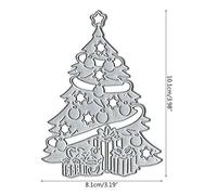 Boîte Cadeau Pour Arbre De Noël, Matrices De Découpe En Métal, Pochoir, Bricolage, Scrapbooking, Album, Modèle De Carte En Papier, Moule De Gaufrage, Artisanat, Livraison Directe
