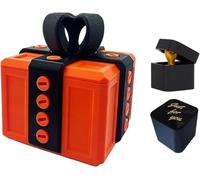Boîte Cadeau Really Annoying avec rangement torsadé et couleurs assorties coffret Boîte à Surprise Farce et Attrape 3D Figurine Doigt d'honneur Inutile et Décalée pour Anniversaire Noël (Orange)