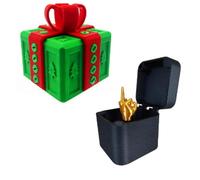 Boîte Cadeau Really Annoying avec Rangement Torsadé et Couleurs Assorties Coffret Boîte à Surprise Farce et Attrape 3D Figurine Inutile et Décalée pour Anniversaire Noël Fêtes (M, 8 * 8 * 8cm)