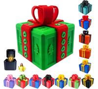 Boîte Cadeau Really Annoying avec rangement torsadé et couleurs assorties coffret Boîte à Surprise Farce et Attrape 3D Figurine Doigt d'honneur Inutile et Décalée pour Anniversaire Noël (vert)