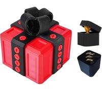 Boîte Cadeau Really Annoying avec rangement torsadé et couleurs assorties coffret Boîte à Surprise Farce et Attrape 3D Figurine Doigt d'honneur Inutile et Décalée pour Anniversaire Noël (Rouge)