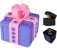 Boîte Cadeau Really Annoying avec rangement torsadé et couleurs assorties coffret Boîte à Surprise Farce et Attrape 3D Figurine Doigt d'honneur Inutile et Décalée pour Anniversaire Noël (violet)