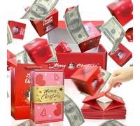 Boîte cadeau surprise de Noël en forme d'explosion, tirelire amusante pour femme, homme, surprise, fantaisie, de luxe, pliable pour femme, petite amie, mère, amie