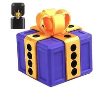 Boîte cadeau surprise « doigt d'honneur », boîte cadeau farceuse - Défi hilarant avec vis et surprise « doigt d'honneur », décoration de table interactive avec gag surprise pour Noël (D)