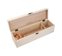 Boîte Caisse à Vin en Bois, Coffret Cadeau à Vin en Bois avec Couvercle Coulissant, Boîte de Rangement pour Bouteille de Vins, Accessoire Vins Cadeau Emballage Boite Coffret, Coffret vin Cadeau Homme
