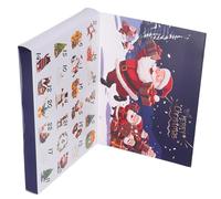 Boîte Calendrier de L'avent Vide DIY, Plastique et Papier, Réutilisable | Décor Festif pour Noël et Décembre, Montage Facile, Rangement Simple, pour Stickers et Petits Présents