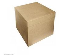 Boîte carrée 16x16x14cm - Kraft