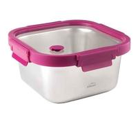 Boite carrée - LACOR - Inox - Etern - 1.5 L - Couvercle en verre avec valve - Joint en silicone