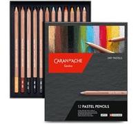 Boîte 12 Crayons Pastels Extra Fins Pastels Pencils Caran D'ache Multicolore