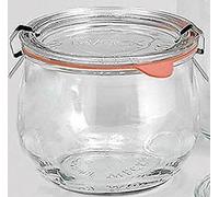Boîte Central Pot de Conservation en Verre Forme Tulipe Préserver Rundrand