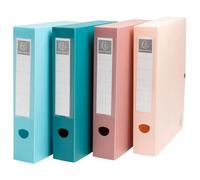 Boite classement exacompta skandi a4 pp recycle fermeture pression dos 60mm coloris assortis