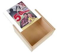Boite Coffret en Bois - Fabulous - 5e Colonne Vieille Affiche Française de Film (11 x 11 x 3,5 cm) Multicolore G