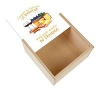 Boite Coffret en Bois - Fabulous - Apéritif Fromage - L'argent ne Fait Pas le Bonheur (11 x 11 x 3,5 cm) Multicolore G