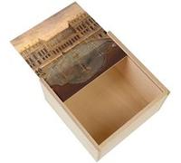 Boite Coffret en Bois - Fabulous - Chateau de Versaille Peinture Ancienne (11 x 11 x 3,5 cm) Multicolore G