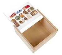 Boite Coffret en Bois - Fabulous - Differentes Sortes de Bento Box Japon (11 x 11 x 3,5 cm) Multicolore G