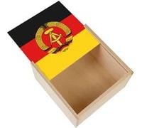 Boite Coffret en Bois - Fabulous - Drapeau Allemagne de L'est (11 x 11 x 3,5 cm) Multicolore G
