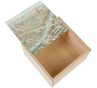 Boite Coffret en Bois - Fabulous - Exposition Universelle Paris 1900 Paris Dessin (11 x 11 x 3,5 cm) Multicolore G