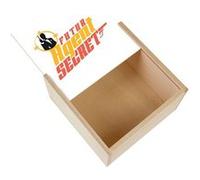 Boite Coffret en Bois - Fabulous - Futur Agent Secret (11 x 11 x 3,5 cm) Multicolore G