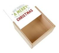 Boite Coffret en Bois - Fabulous - Have Yourself a Merry Little Christmas (11 x 11 x 3,5 cm) Multicolore G
