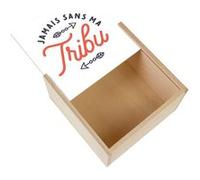 Boite Coffret en Bois - Fabulous - Jamais sans ma Tribu (11 x 11 x 3,5 cm) Multicolore G