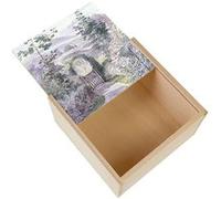 Boite Coffret en Bois - Fabulous - Jardin Fleuris Aquarelle Peinture Beatrice Potter (11 x 11 x 3,5 cm) Multicolore G