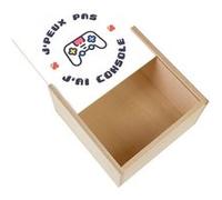 Boite Coffret en Bois - Fabulous - J'peux pas j'ai Console (11 x 11 x 3,5 cm) Multicolore G