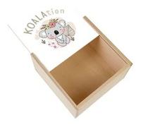 Boite Coffret en Bois - Fabulous - Koala Koalation (11 x 11 x 3,5 cm) Multicolore G