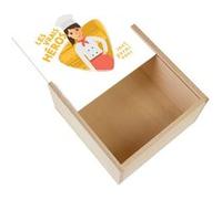Boite Coffret en Bois - Fabulous - Les Vrais Héros - Cuisinière Chef Commis (11 x 11 x 3,5 cm) Multicolore G