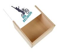 Boite Coffret en Bois - Fabulous - Ma Religion VTT (11 x 11 x 3,5 cm) Multicolore G