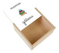 Boite Coffret en Bois - Fabulous - Mamie Gateau (11 x 11 x 3,5 cm) Multicolore G